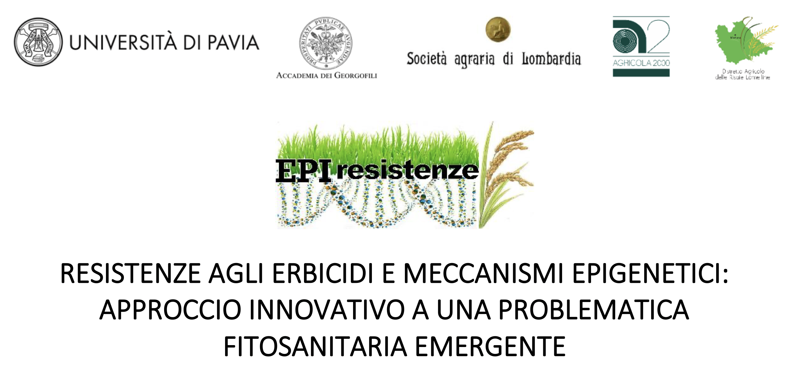 Resistenze agli erbicidi e meccanismi epigenetici: approccio innovativo a una problematica fitosanitaria emergente